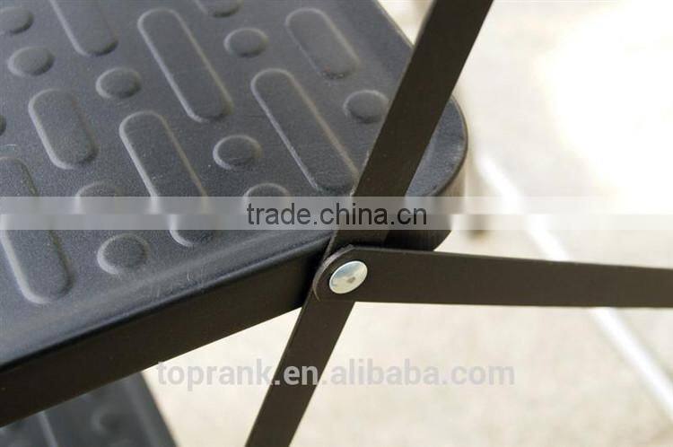 High quality household folding 4 step ladder with safety rail