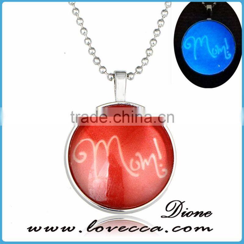 Party Supplier Huge Bulk Jewelry Factory Round-shape Luminous Necklace Light Necklace Fashion Jewelry Necklace