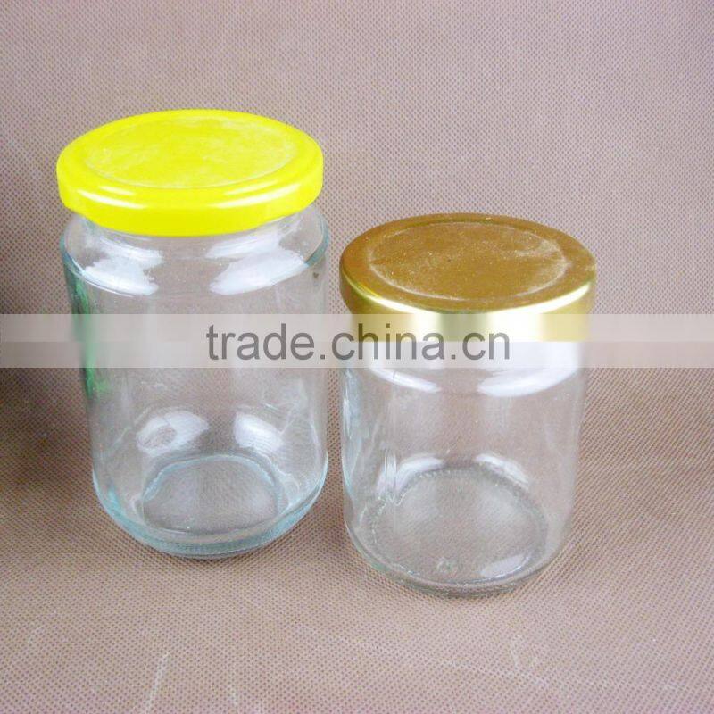 250ml glass jar glass jam jar glass honey jar with tin lid