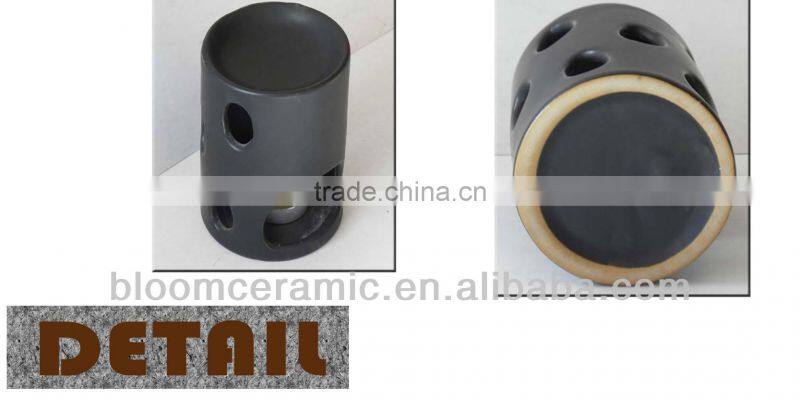 Matt black china ceramic arma burner