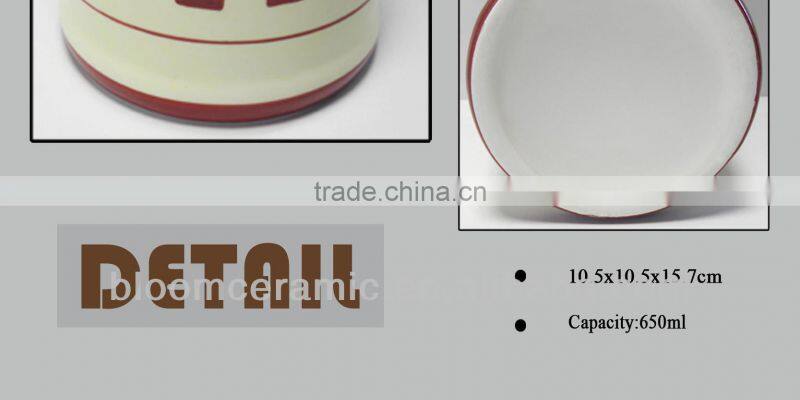 Ceramic coffee tea sugar canister sets