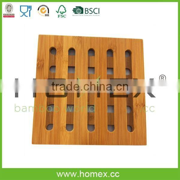 Handiwork heat-proof mat/wooden coaster/trivet/HOMEX-FSC,BSCI