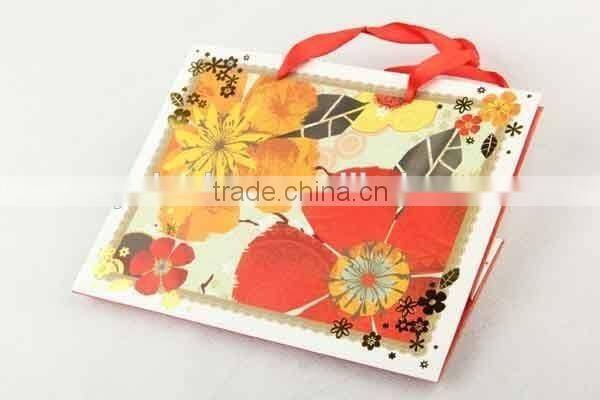 Flower Design Foldable Gift Bag / Shopping Paper Bag