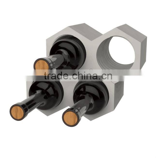 handmade concrete Rectangular red wine cooler colorful