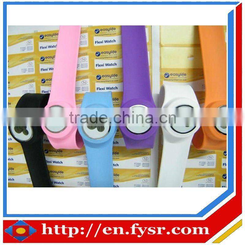 Colorful silicone rubber jelly watch for women