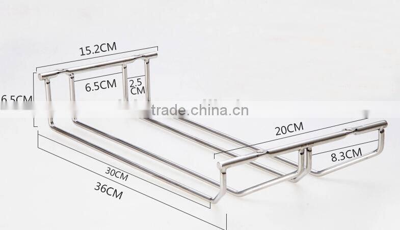 Chrome Wire Under Cabinet Stemware Holder