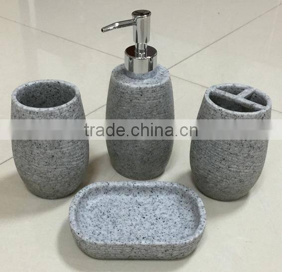 Bathroom set, set of SIX (WHITE)