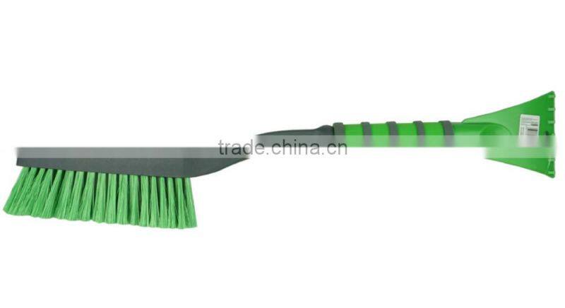 New design EVA grip soft snow broom with scraper