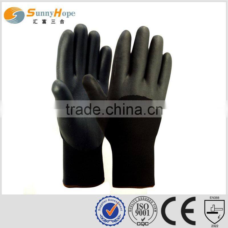 sunny hope nylon nappy double liner nitrile winter glove