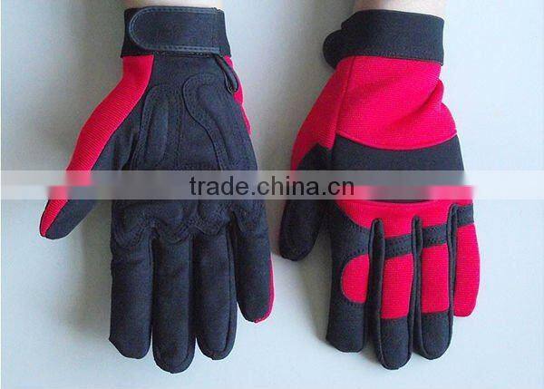 Safety Auto Leather Mechanic Work Glove