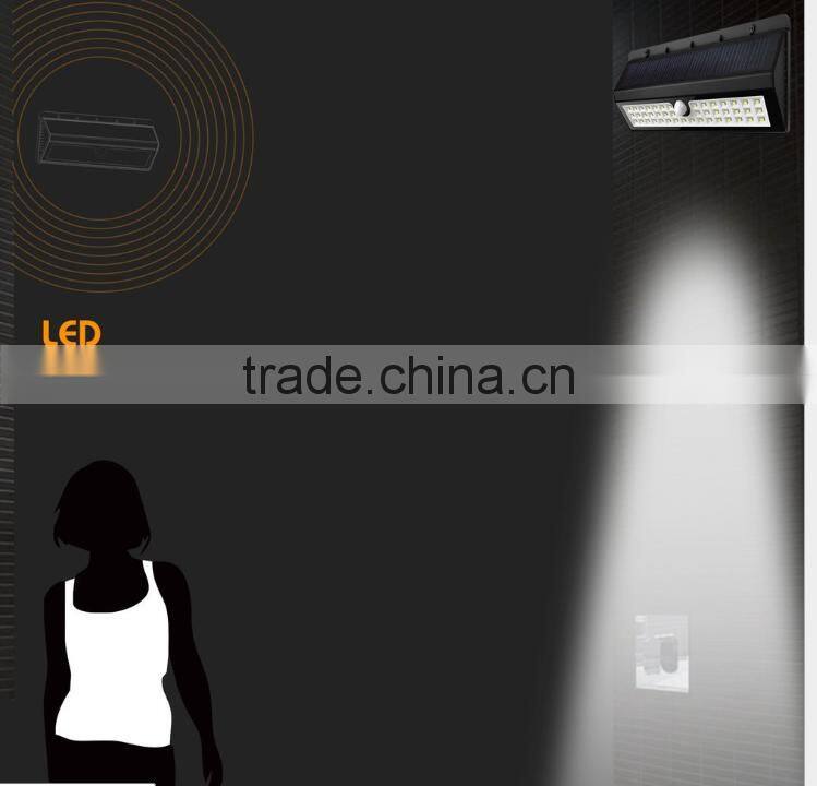 44LED Solar Panel Powered Infrared Motion Sensor Lamp Outdoor Light Garden Security Light