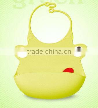 Novelty Cute color silicone baby bib
