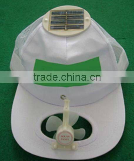 Solar fan cap