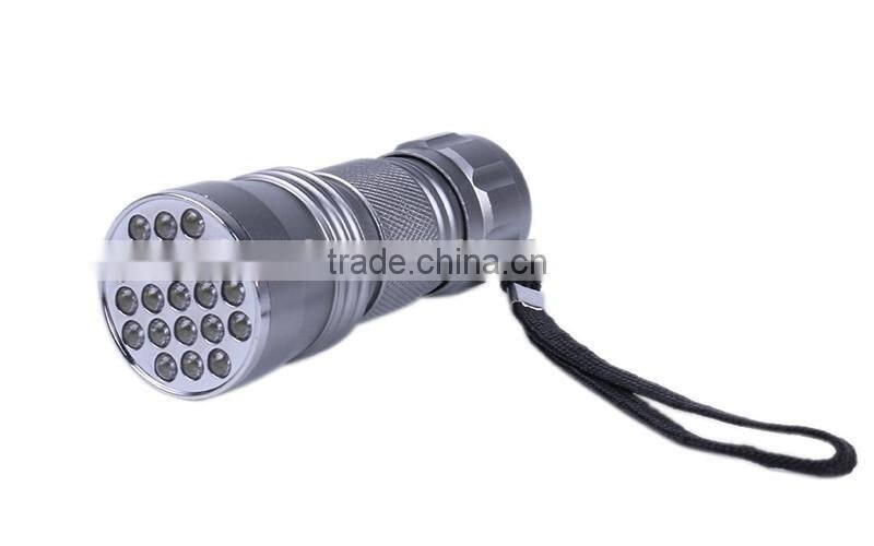21 led UV purple light flashlight