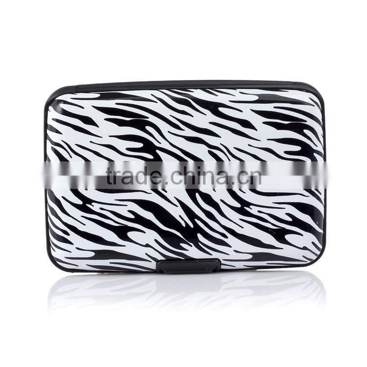 Aluminum printed business credit card holder wallet Customize AK8001