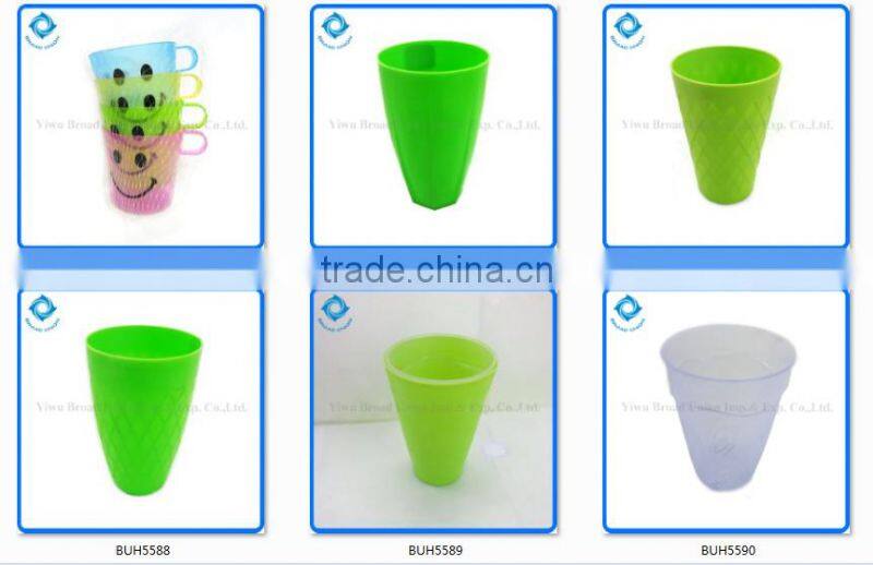 Plastic Water Cup Pink Water Cup Round Water Cup