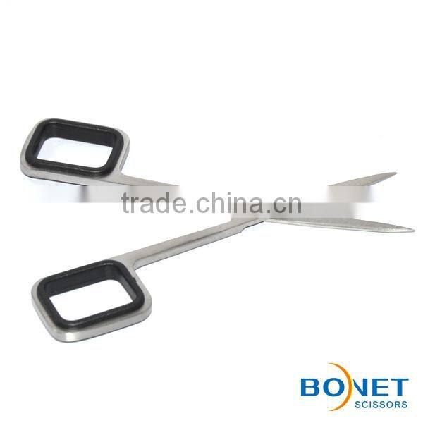 SEM0014 4-3/4'' stain polished blades square handle nose hair scissors