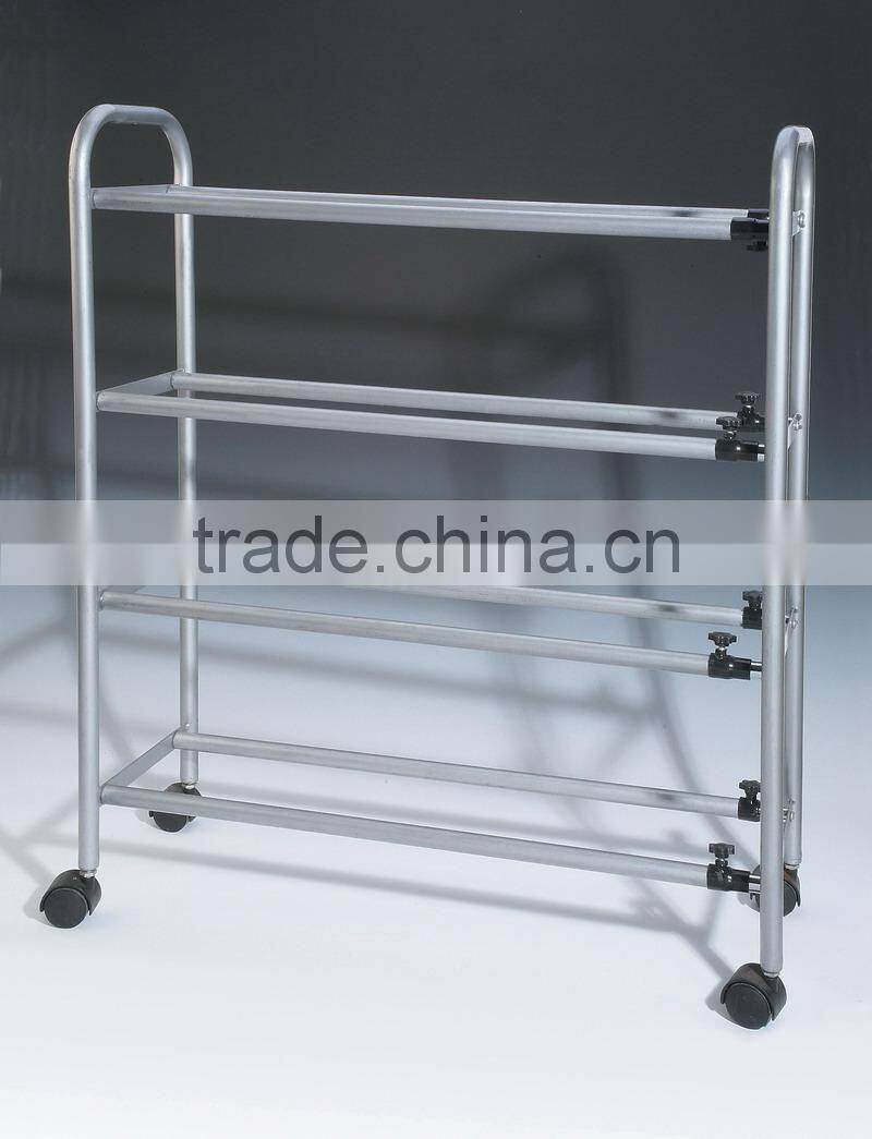 400-98 4-tier flexible shoe rack with dipped plastic finishing