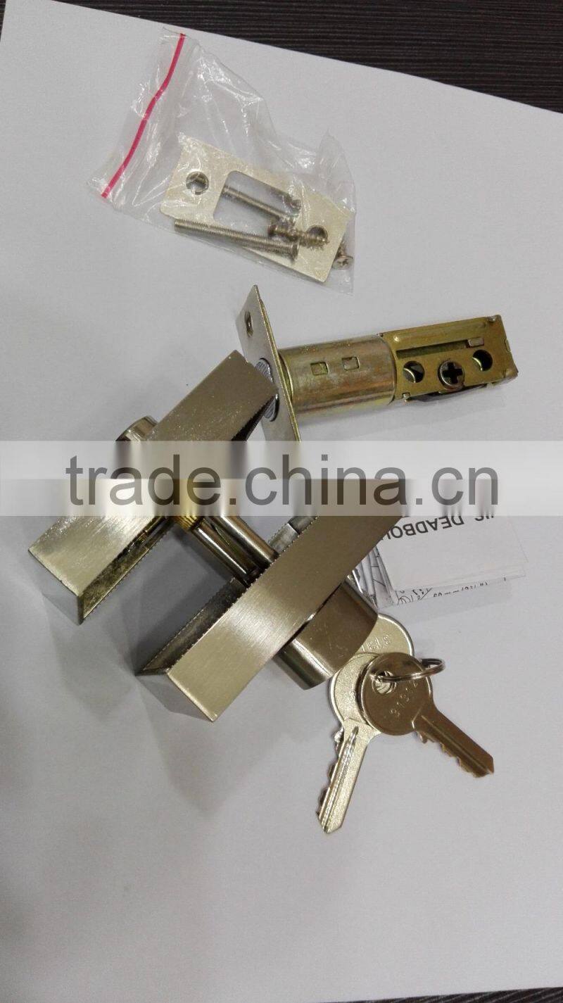 high quality good price stainless steel entry privacy passage square deadbolt lock