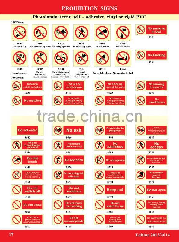 Prohibition Sign IMO Symbols