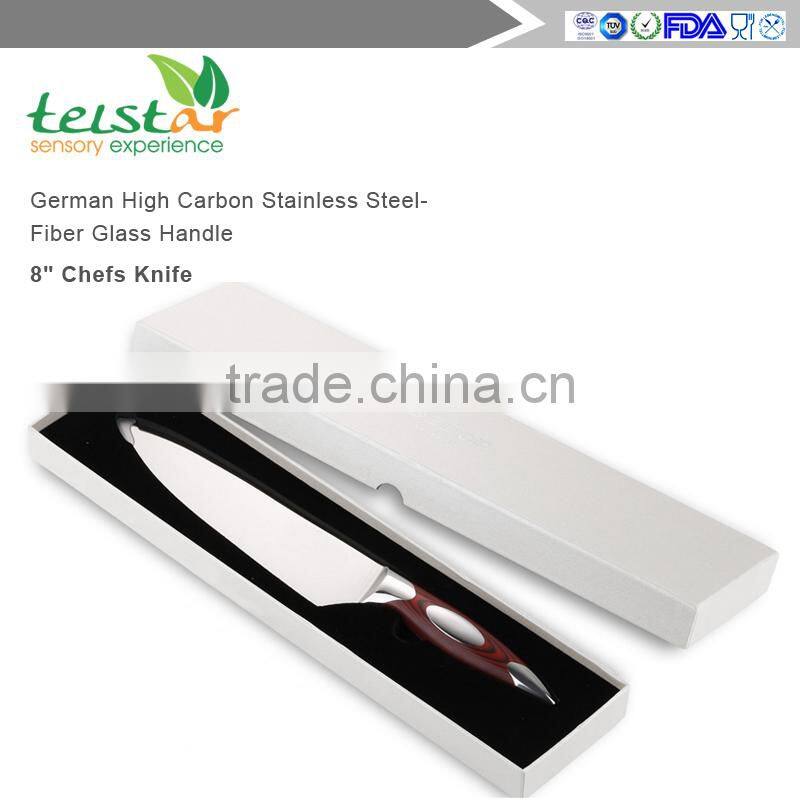 8" Chefs Knife-SEDGE Series-German High Carbon Stainless Steel-Fiber Glass Handle
