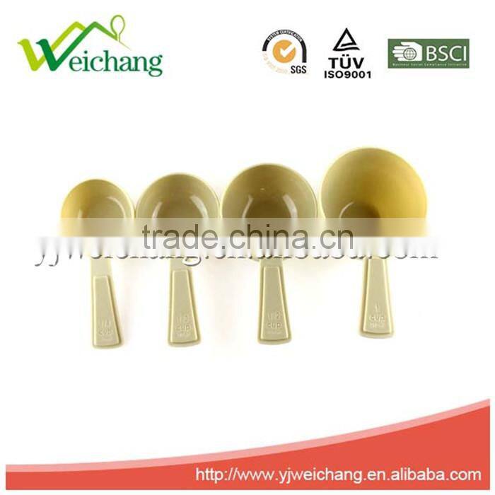 WCJ502 Kitchen Classic Plastic Color Decorative Measuring Spoons Set, Set of 5