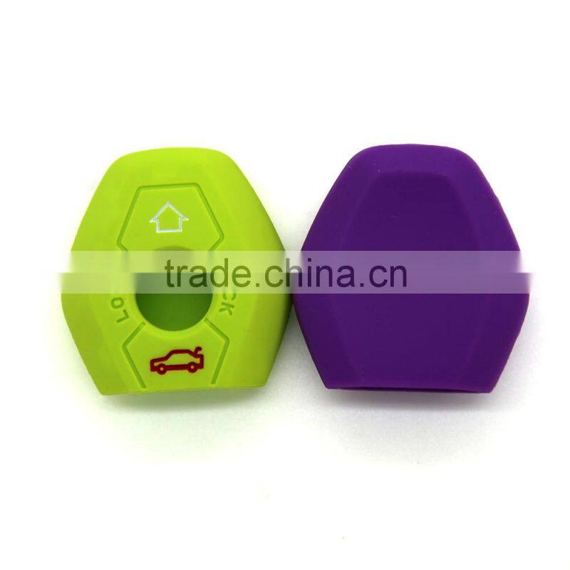 New design high quality silicone car remote key cover for brand car