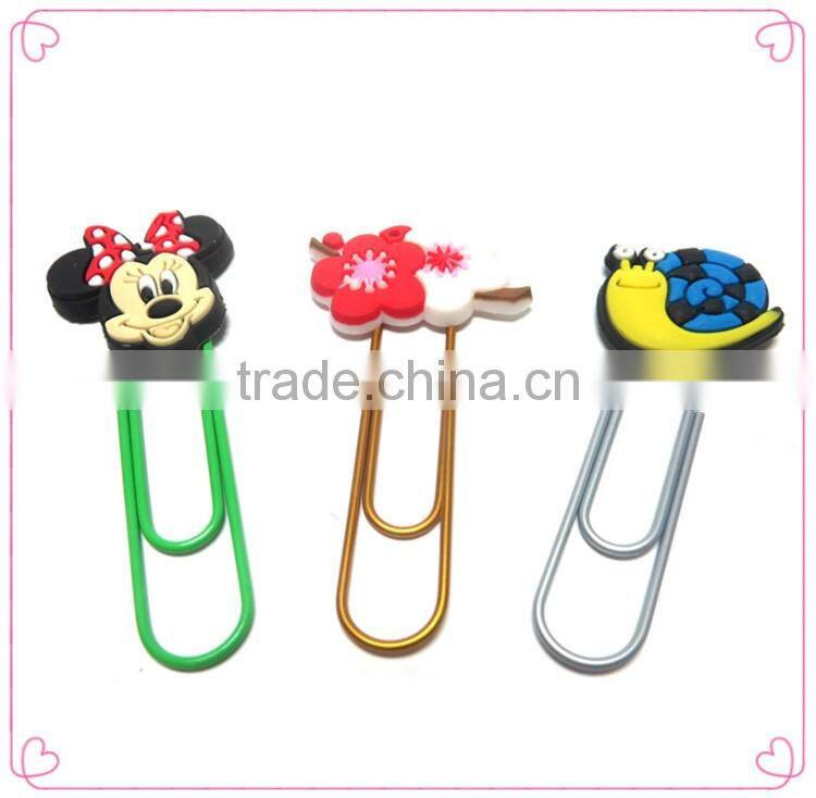 Lovely long colorful metal animal shapes paper clip bookmark