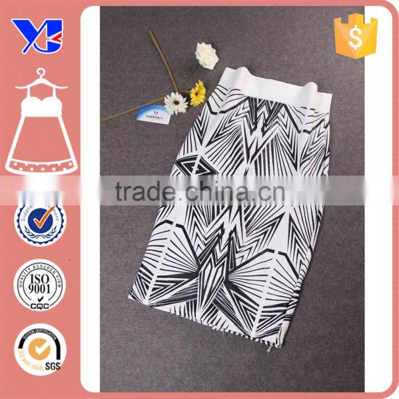 OEM Midi Beautiful Elegant Slim High Quality Patten Pencil Skirt