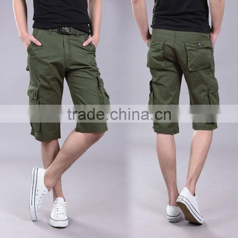 Wholesale mens cargo pants with side pockets , men's cargo short pants , men summer short pants