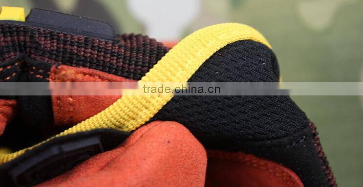 custom fashion orange antislip abrasion proof cycling gloves