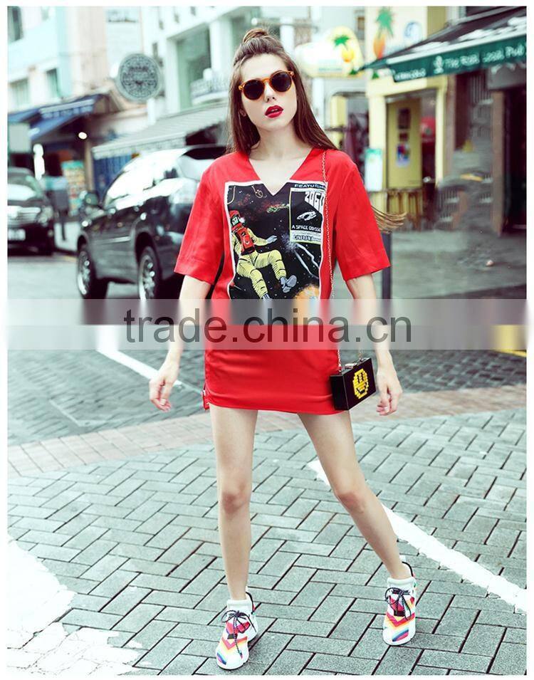 100%cotton eye bird fabric 2017 fashion women's clothing new style high quality