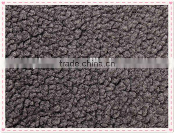 100 polyester berber fleece textile fabric,thick polyester berber fleece