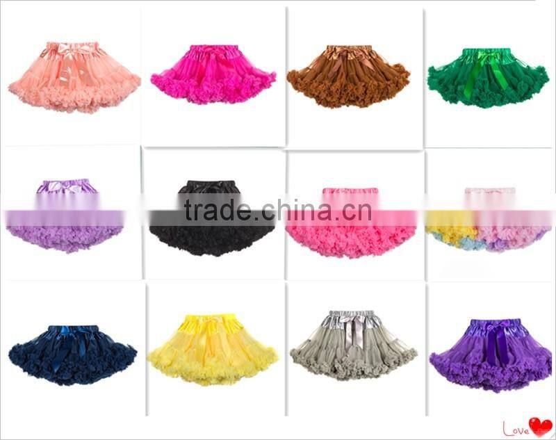 Wholesale New Design Kids Cute Pink Tutu Ballet Dance Costumes Long Fancy Valentine Pettiskirt