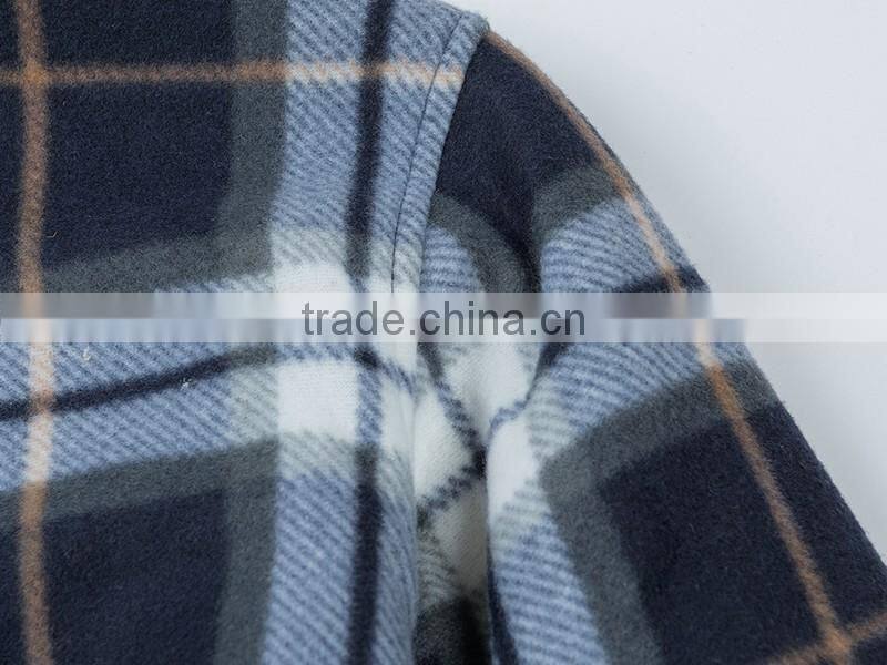 Hot selling cheap plaid wholesale men's clothing winter jacket men