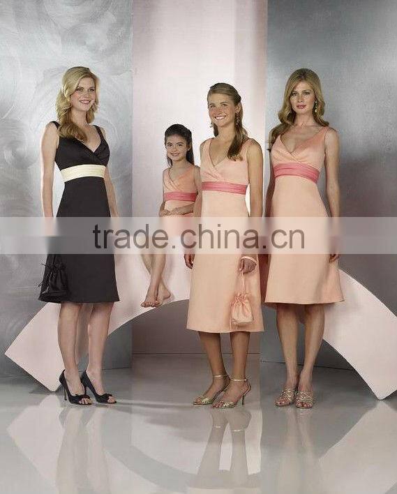 Strap deep V neck party dresses for juniors