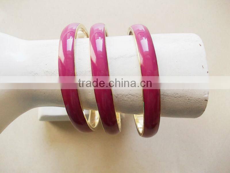 yellow plain Bracelet Bangle