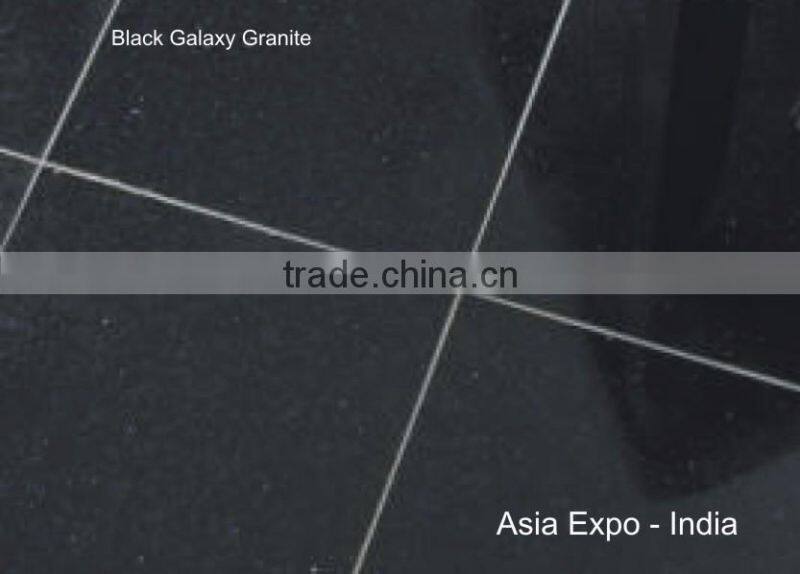 Granite Black Galaxy from India / Indian Black Granite Black Galaxy