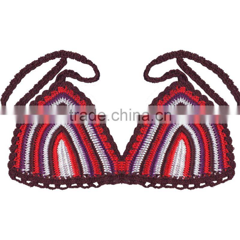 crochet cotton young ladies bra design