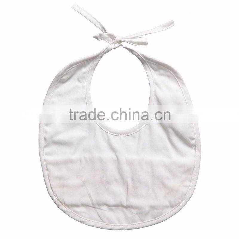 Custom Cotton Baby Bandana Drool Bibs White Animals Smocked Bibs