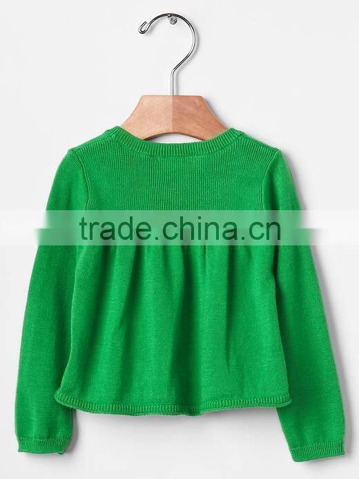 High quality low price baby girl cotton clothes sweater