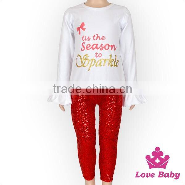 New Year 's Christmas Children' s 2pcs Set Baby and Children's Clothing Girl Clothing Designer Formal Suit