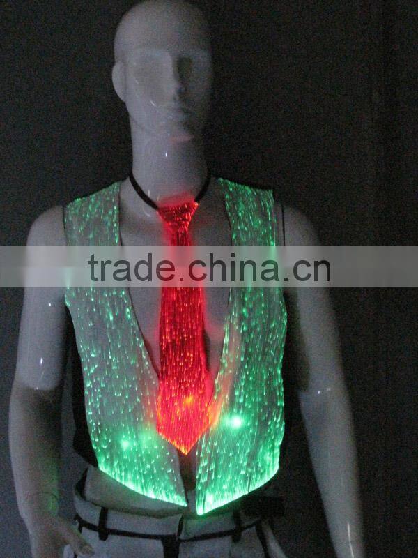 Latest design high quality gift led luminous mens neck ties