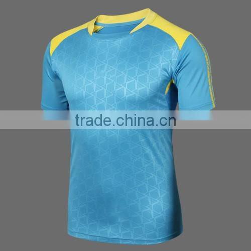 100% polyester plain round neck blank compression men t shirt