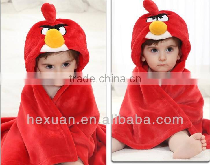 Plush Animal Coral Fleece Baby Towel Blanket As Gift