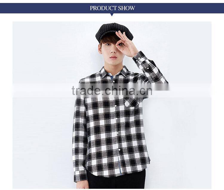 Wholesale Custom Trendy New Model Slim Fit Latest Casual Shirt Design Flannel Shirt