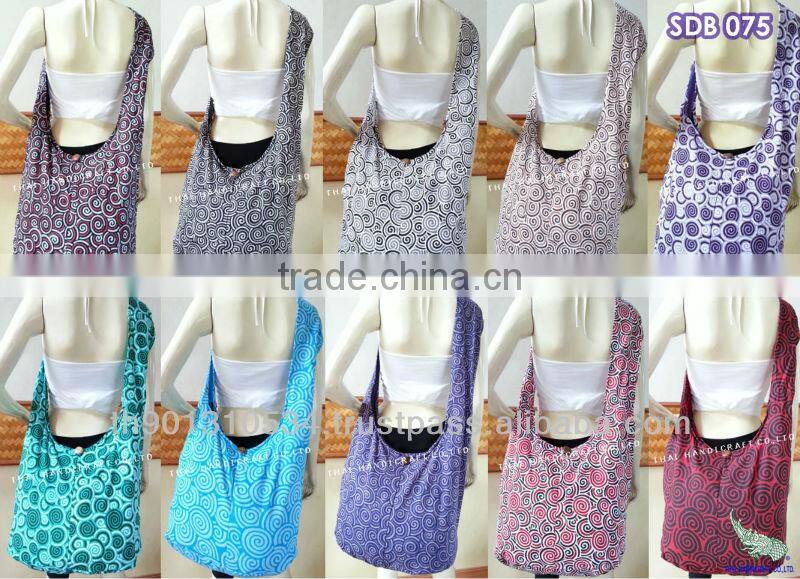 Thai Large Cotton Shoulder Hippie Boho Hobo Sling Crossbody Yaam