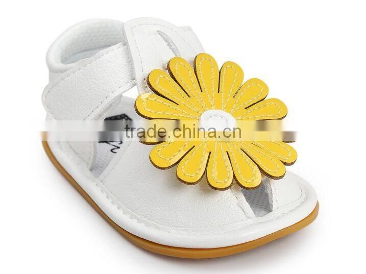 sunflower baby summer sandals, baby leather sandals