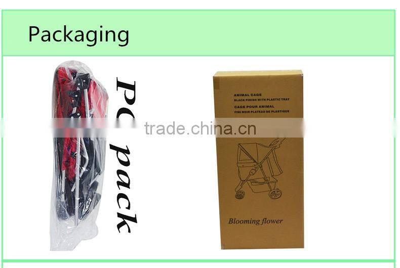 Three Wheel Pet Stroller / Cat & Dog Foldable Carrier Strolling Cart