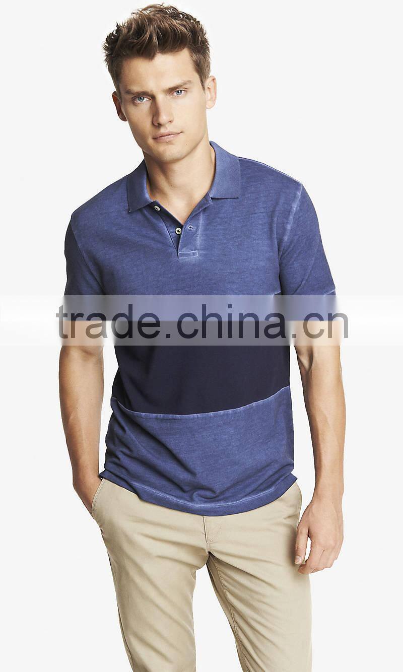 color combination dyed colour pique man polo t-shirt